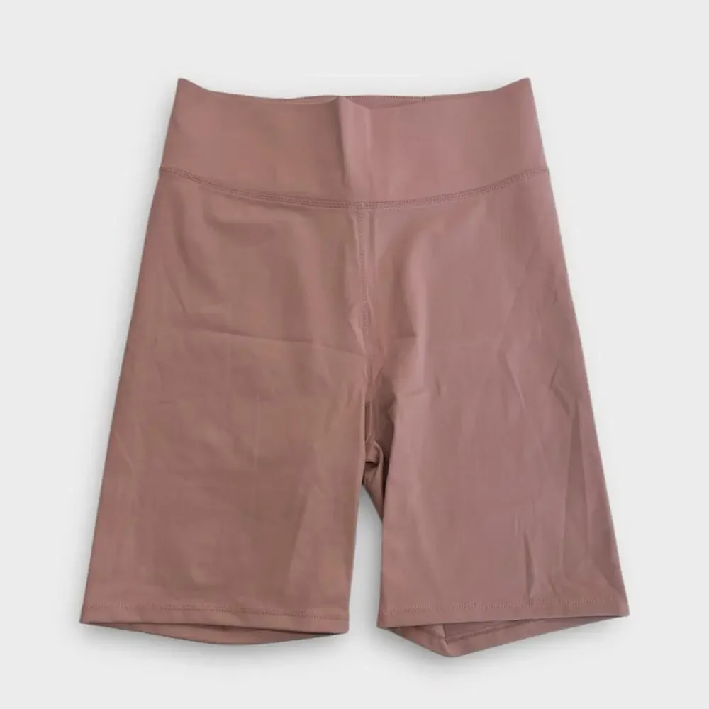 Madewell MWL Form High-Rise 7" Biker Shorts in Smoky Lilac Size Medium - Picture 2 of 8